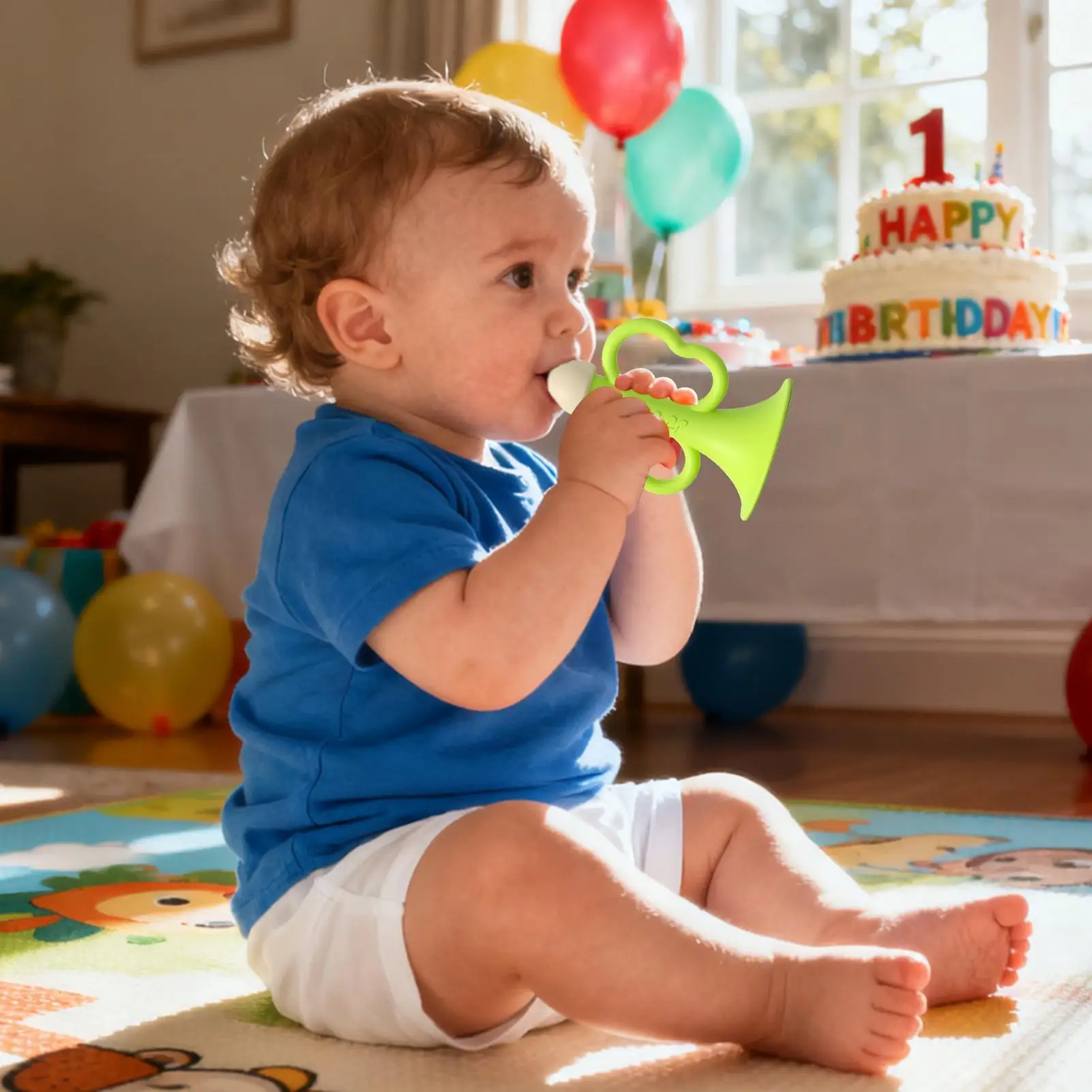 Silicone Teether For Baby Soft Silicone Music Learning Whistle Shape Baby Teether Chew Toy For Shower Living Room Bedtime