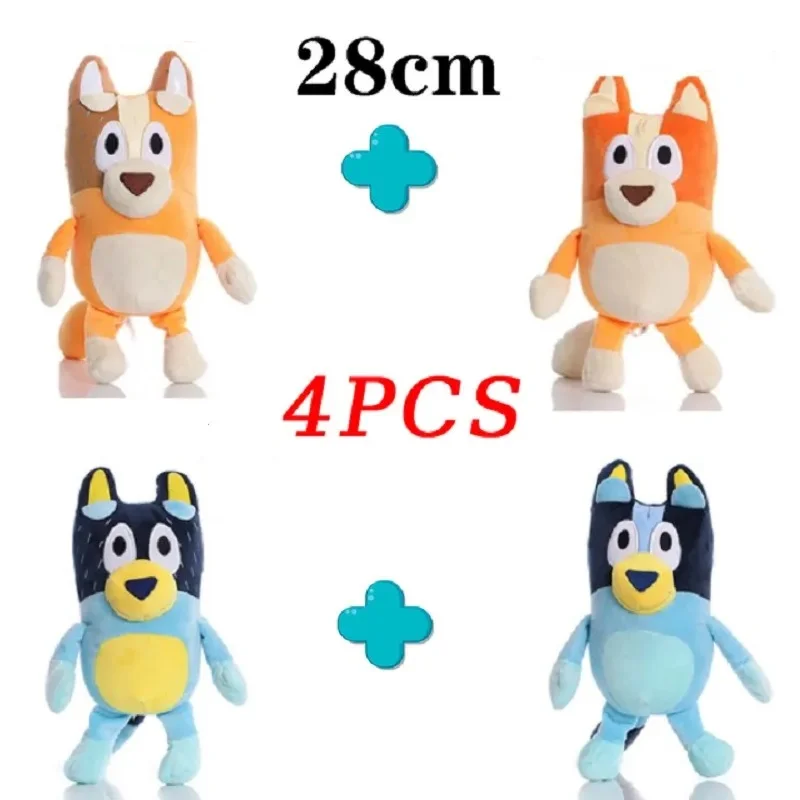 Peluche Blueyed Dog Bingo Family Plush Toy Cartoon Dog Soft Stuffed Animals Dolls Birthday Christmas Gifts Family Blue-Y Bingo