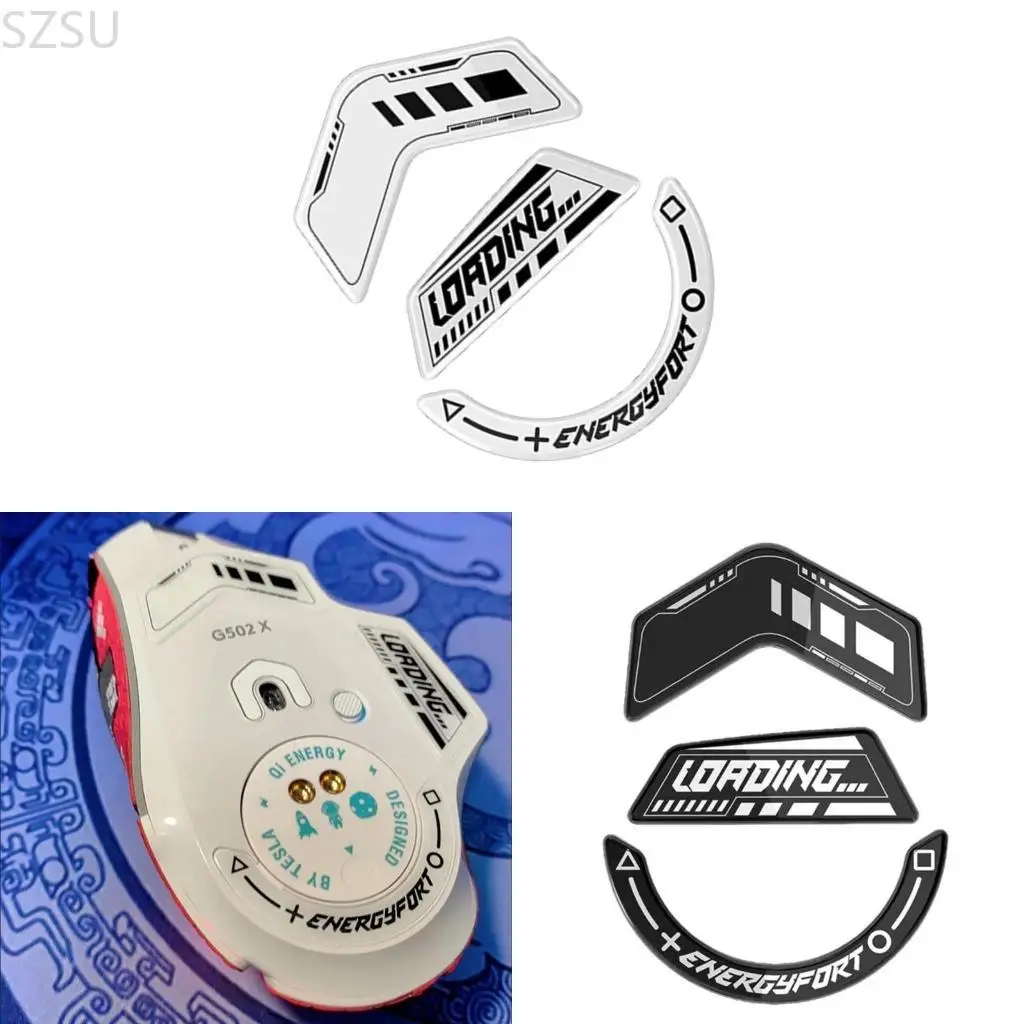 

SZSU 1Set Glass Feet Stickers for G502 X Lightspeeds / G502 X Glass Mouse Skates Upgrades Curved Edges Mouse Feet