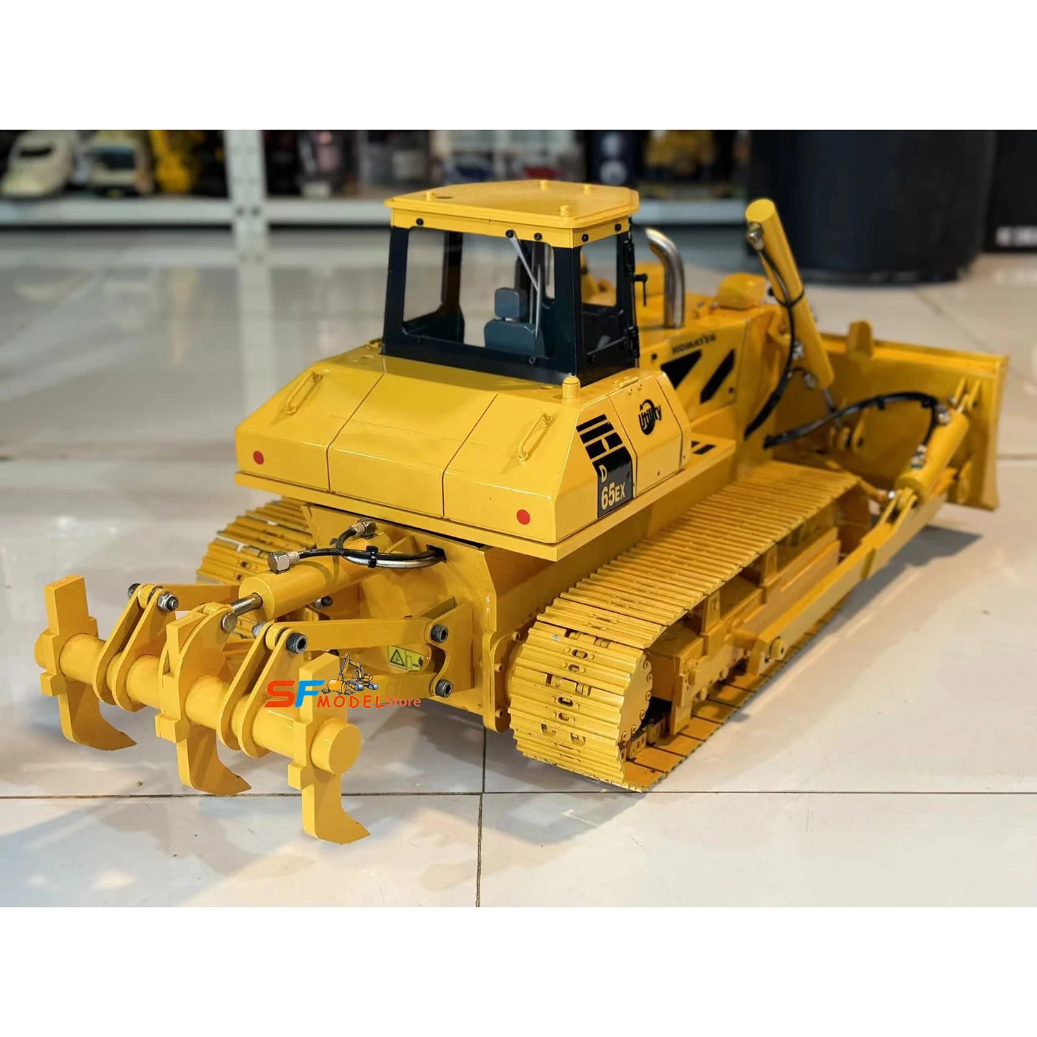 1/10 ไฮดรอลิก RC Bulldozer โลหะรุ่น RTR รุ่นแสงระบบวิศวกรรมเครื่องจักร Bulldozer ผู้ใหญ่ RC รถของเล่น