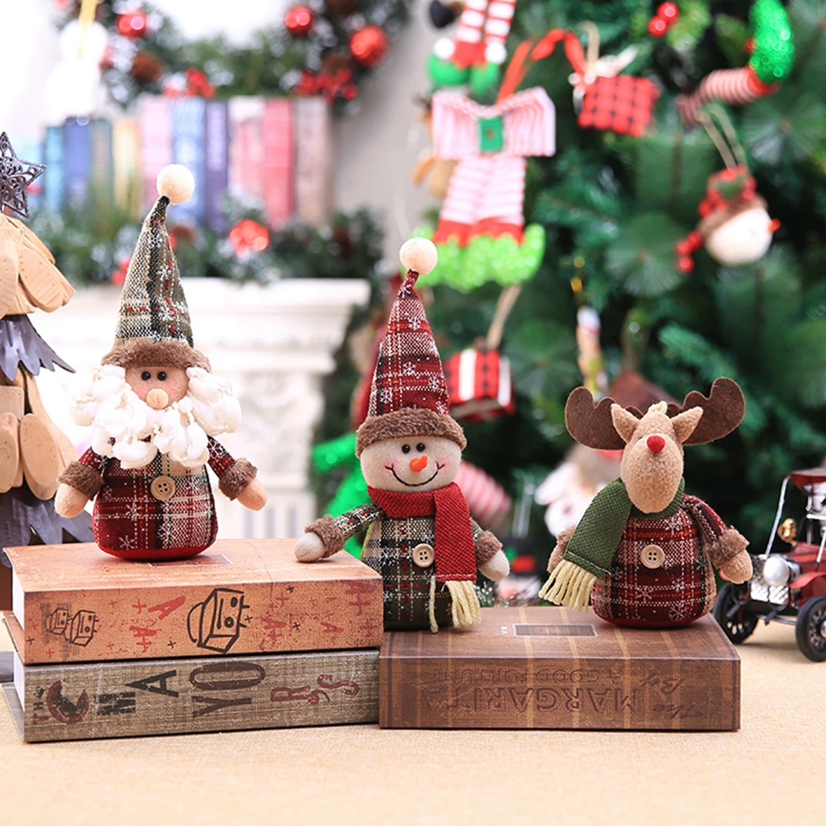 Kerstman Pop Kerstversiering Huis 2025, Decor Tafel Elanden Pop Kerstornamenten Kerst Navidad Geschenken Gelukkig Nieuwjaar 2026