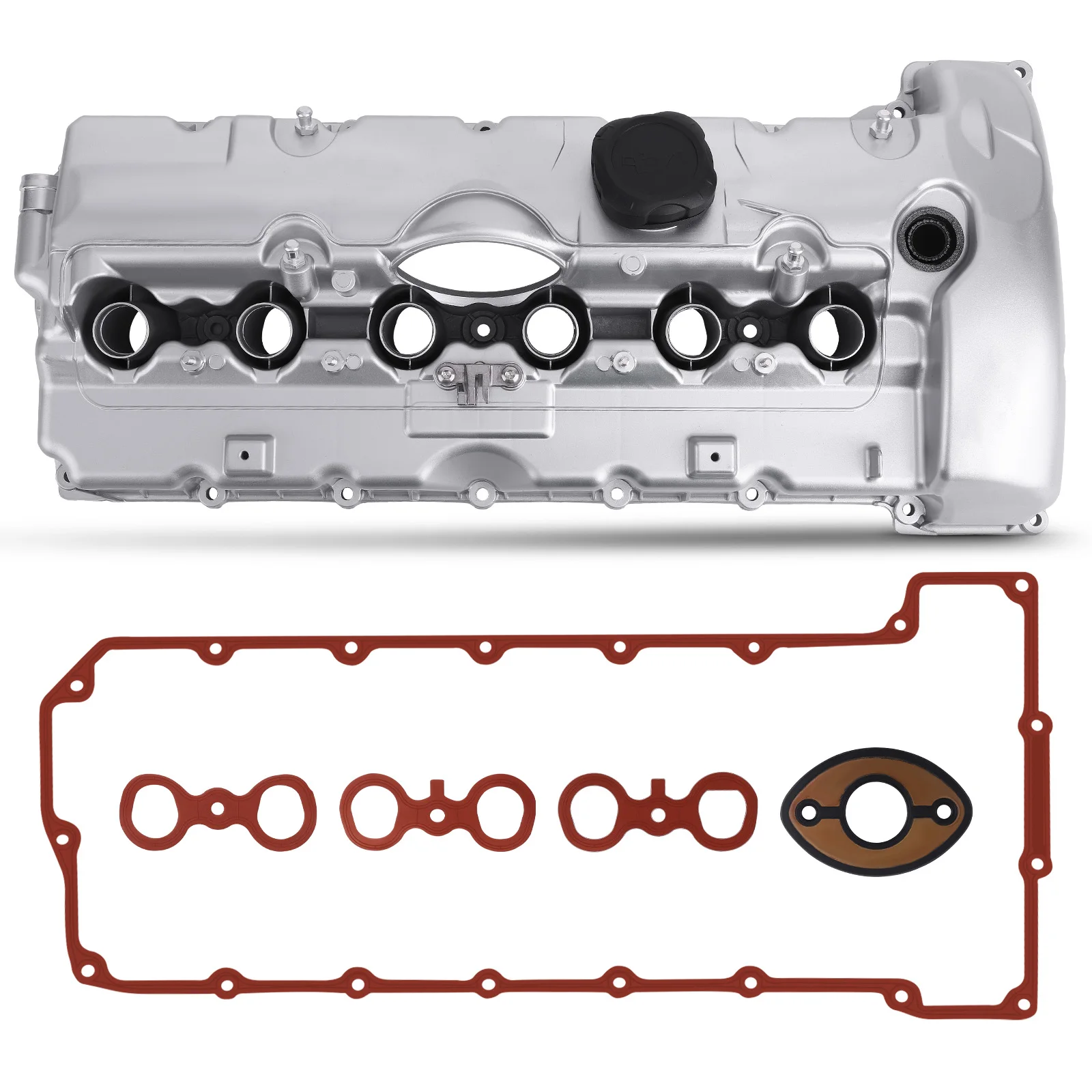 Aluminum Valve Cover for BMW N52 325i 325xi 330i 330xi 525i 525xi 530i Z4 3.0L 11127548274  11127531713 Valve Chamber Cover