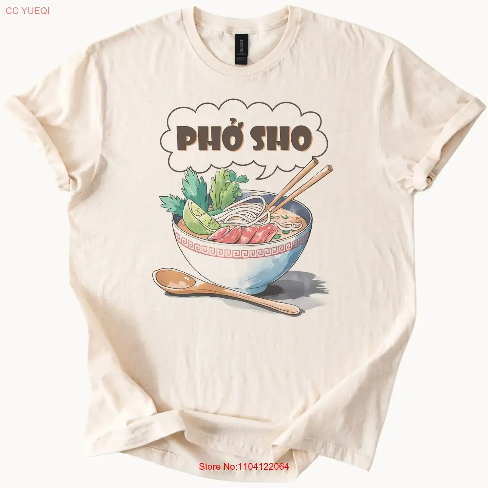 Camiseta Pho Sho Noodle Bowl, divertida camiseta con diseño de comida vietnamita, ropa de diseñador vintage lavada y suave, top cómodo para uso diario