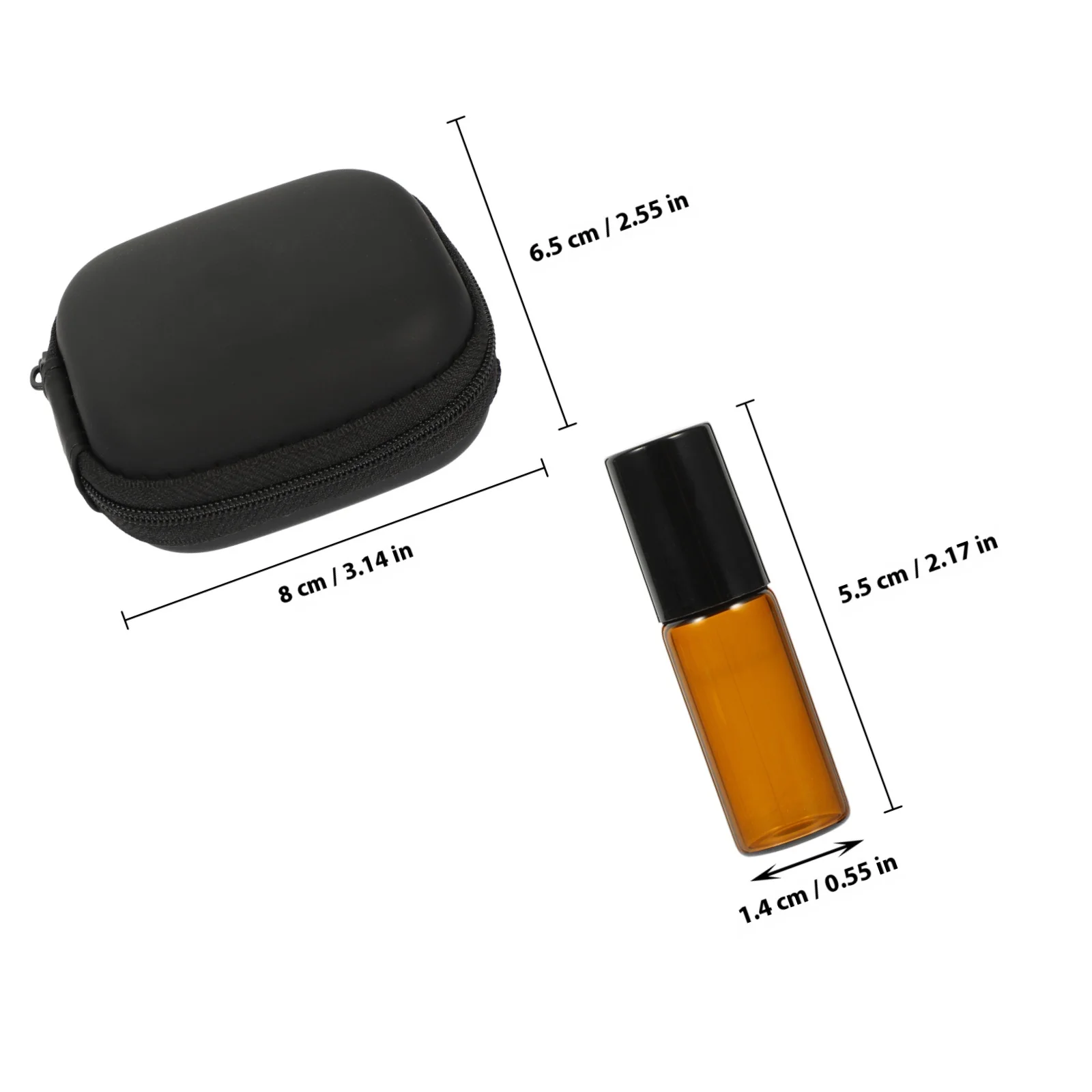 1 ชุดขวดน้ำหอมแบบลูกกลิ้งแก้ววัสดุหนาเรียบเหมาะสำหรับการจัดเก็บน้ำมันหอมระเหยแบบพกพาและสะดวกในการใช้งาน