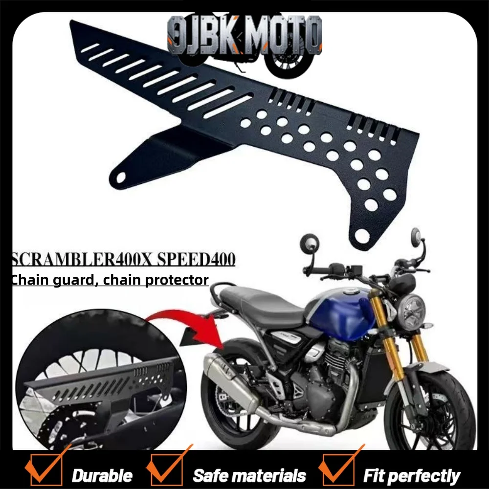 

【Perfect fit】Motorcycle chain guard/gear cover, CNC chain protector accessory for Triumph Scrambler 400X Speed400
