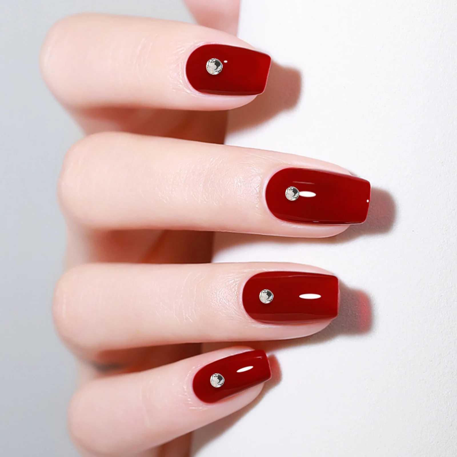 1 conjunto de broca de água encaixotado gemas do prego premium strass arte decoração para diy manicure design elegante brilhante encantos conjunto acessórios do prego