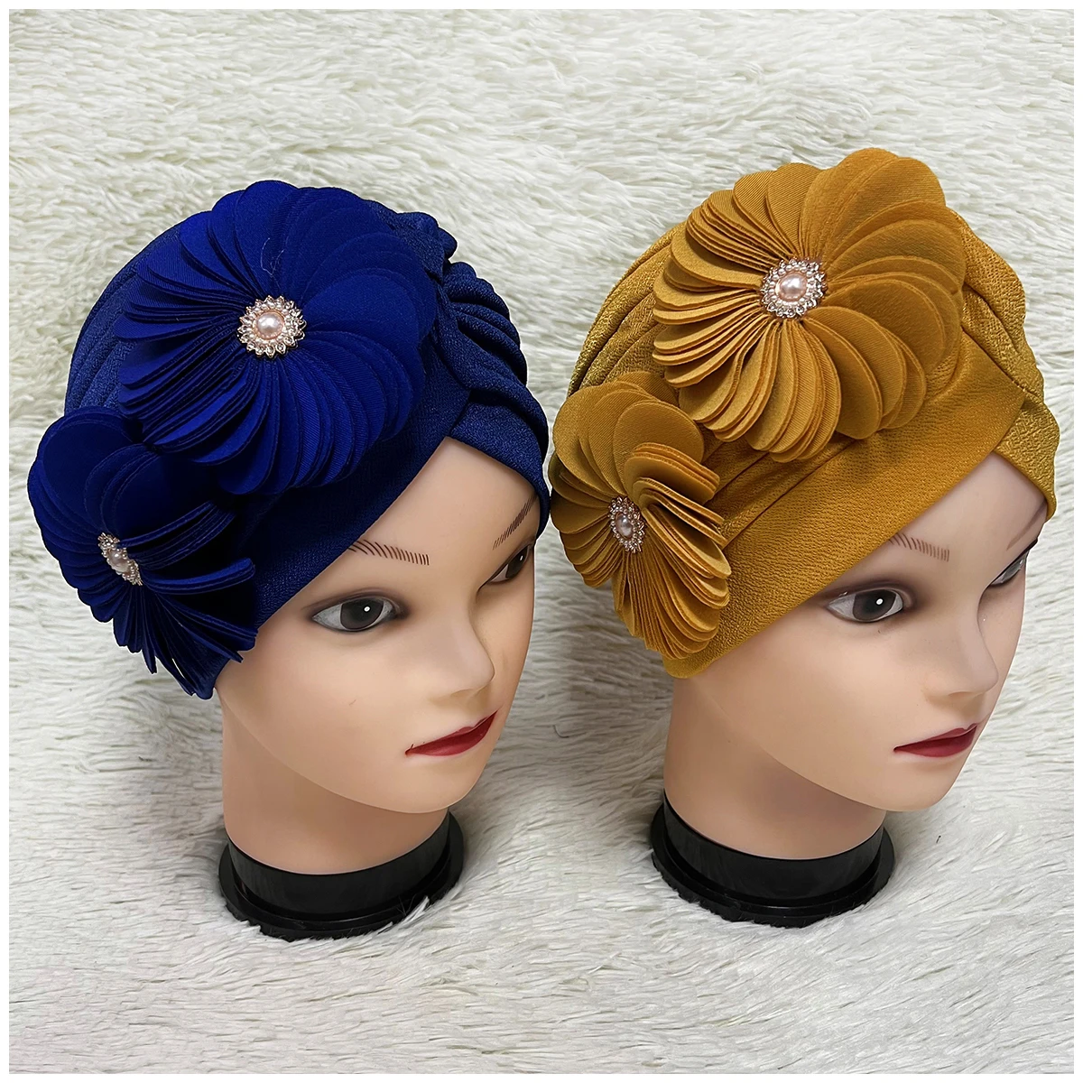 Chapeau de glouton le plus connu pour femme, casquette frontale, croix musulmane, écharpe de base, style national indien, coiffure perlée, vente en gros, 6/12 pièces