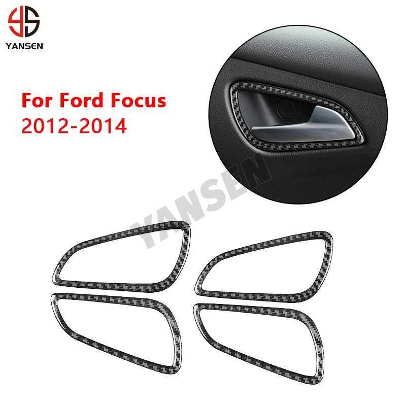 

Door Handle Bowl Frame Decorative Modified Cover Sticker For Ford Focus MK3 2012-2014 Interior Accessories