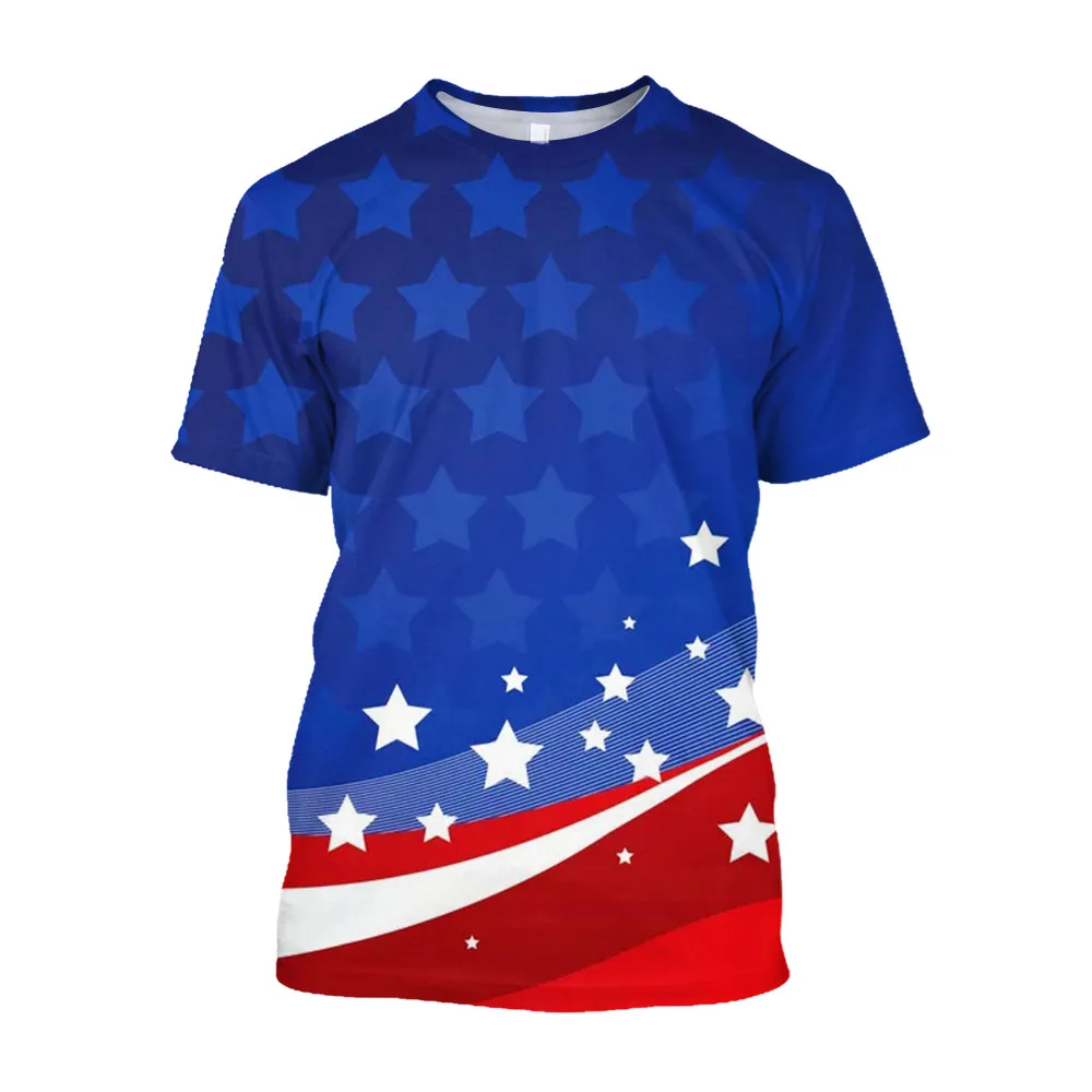 Jumeast 3D USA Flag Printed T-shirts For Men Streetwear Y2K Large Size Vintage Tops 90s Aesthetic Tee Shirts Clothing T-shirty