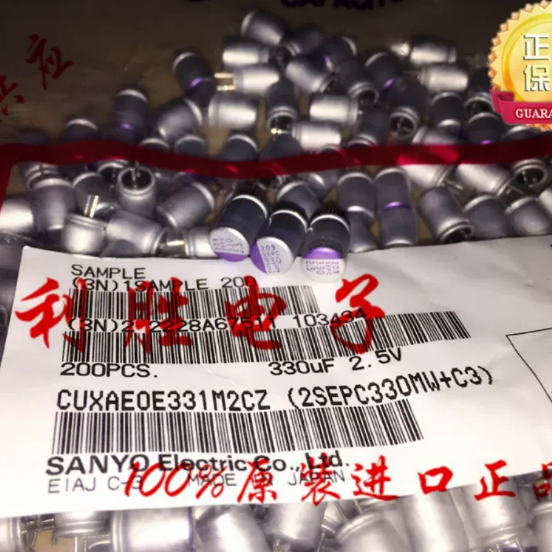 10PCS-100PCS 330UF 2.5V genuine Japanese Sanyo SANYO solid-state capacitor 2.5V330UF 6X9 SEPC
