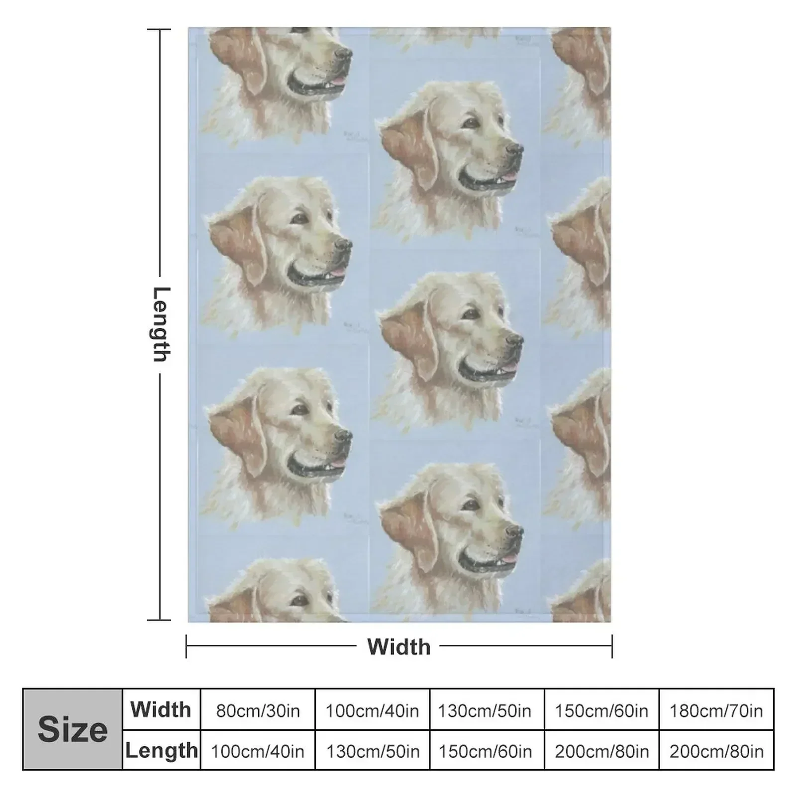 New Golden labrador Throw Blanket Picnic Beach Retros Decorative Sofa Heavy wednesday Blankets