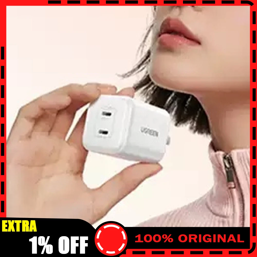 UGREEN X526 Dual-Port Charging Head 45W Gallium Nitride Charger 45W Dual-Port Ice Speed Charging Advanced 30 Minutes Charging