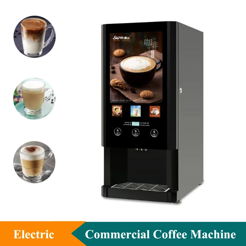 110V 220V Electric Instant Coffee Machine Desktop Hot Milk Tea Vending Machine Commercial Hot Drink Coffee Vending Machine