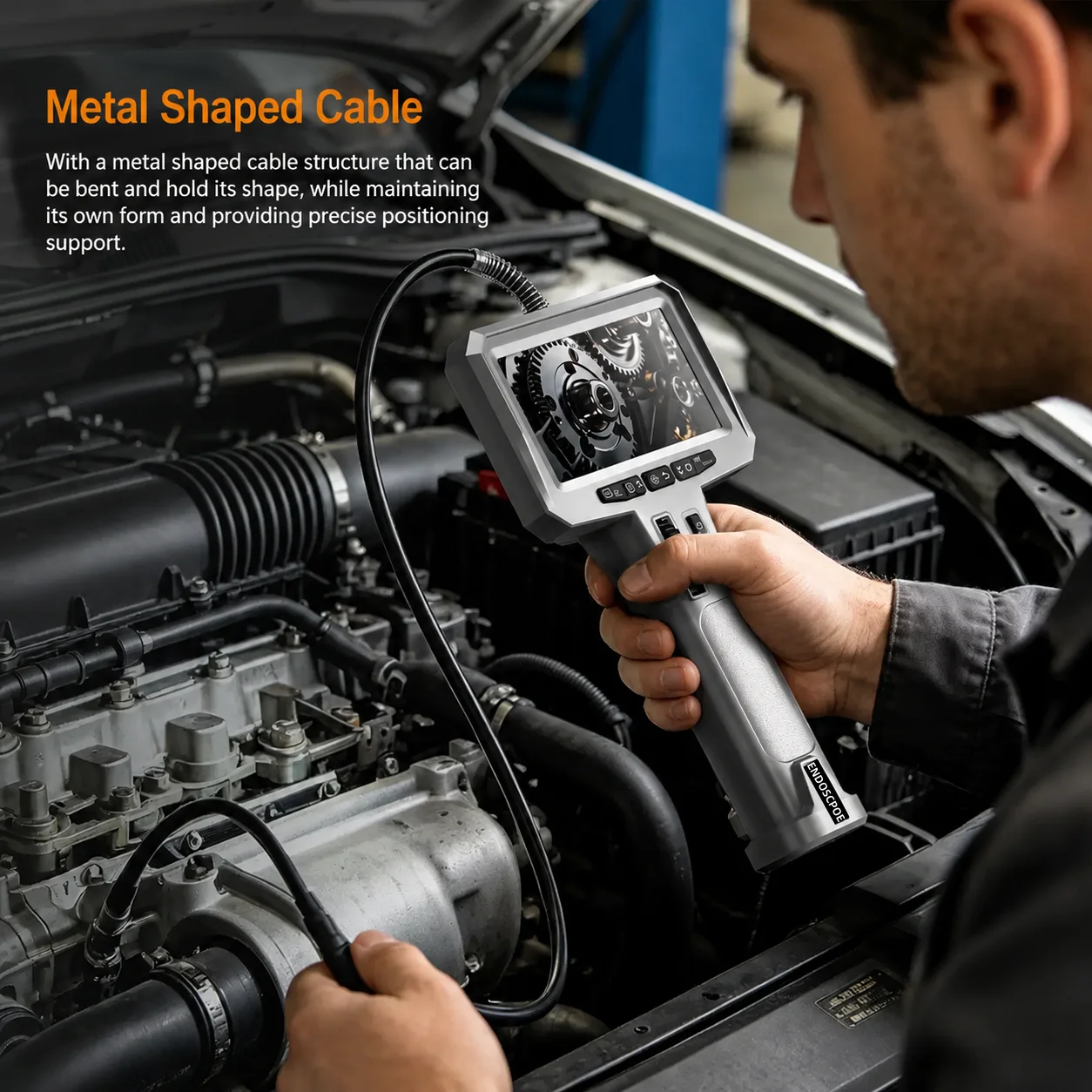 Two-Way 3.9Mm diameter HD endoscope camera, suitable for diesel engine inspection, pipeline aviation automotive mechanical indus