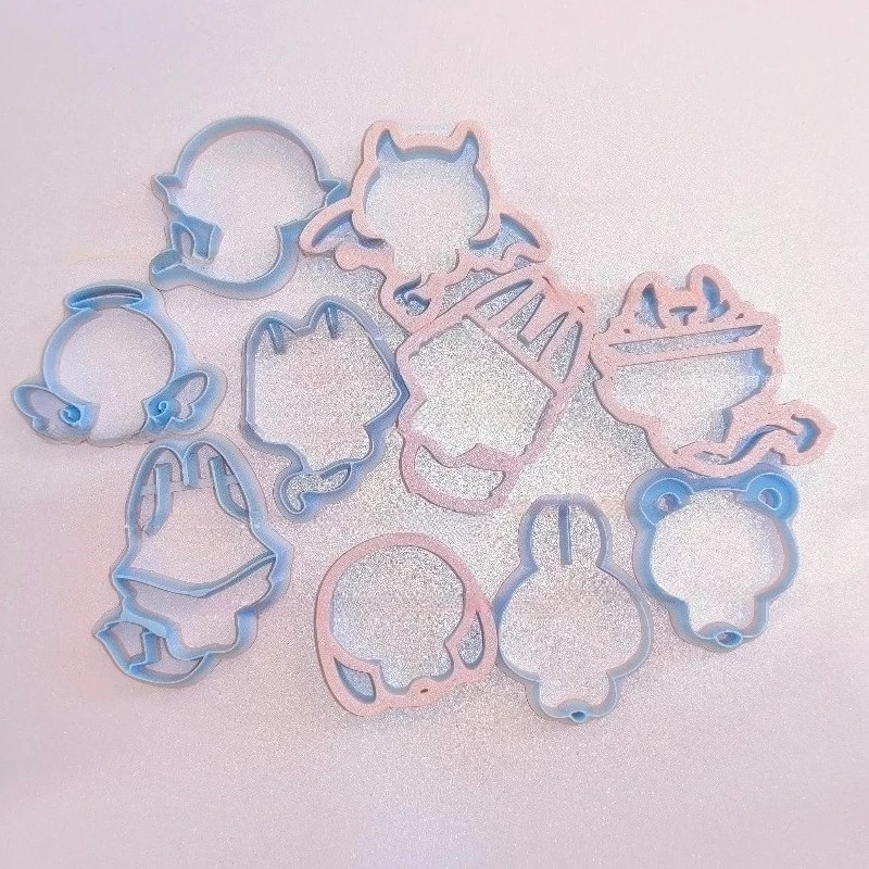 Ceramic Plastic Cutting Molds Handmade Ultra-light Clay Resin Clay Stone Plastic Clay Making Mini Animals Back Panel Cutting Die