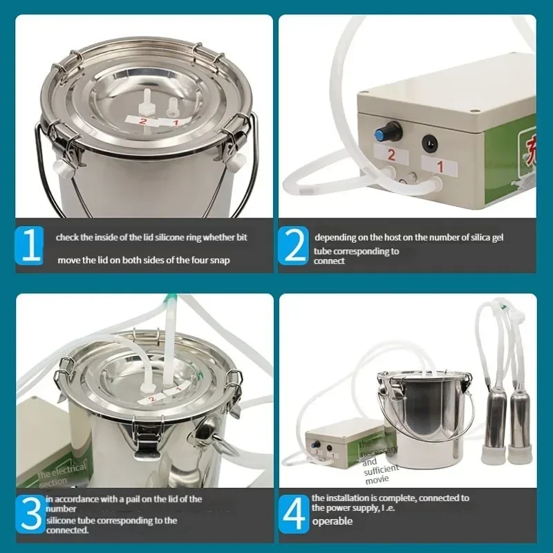 آلة الحلب الكهربائية الصغيرة للماشية والأغنام؛ آلة الحلب ذات السرعة القابلة للتعديل لشريان النبض؛ الحلب المنزلي الصغير