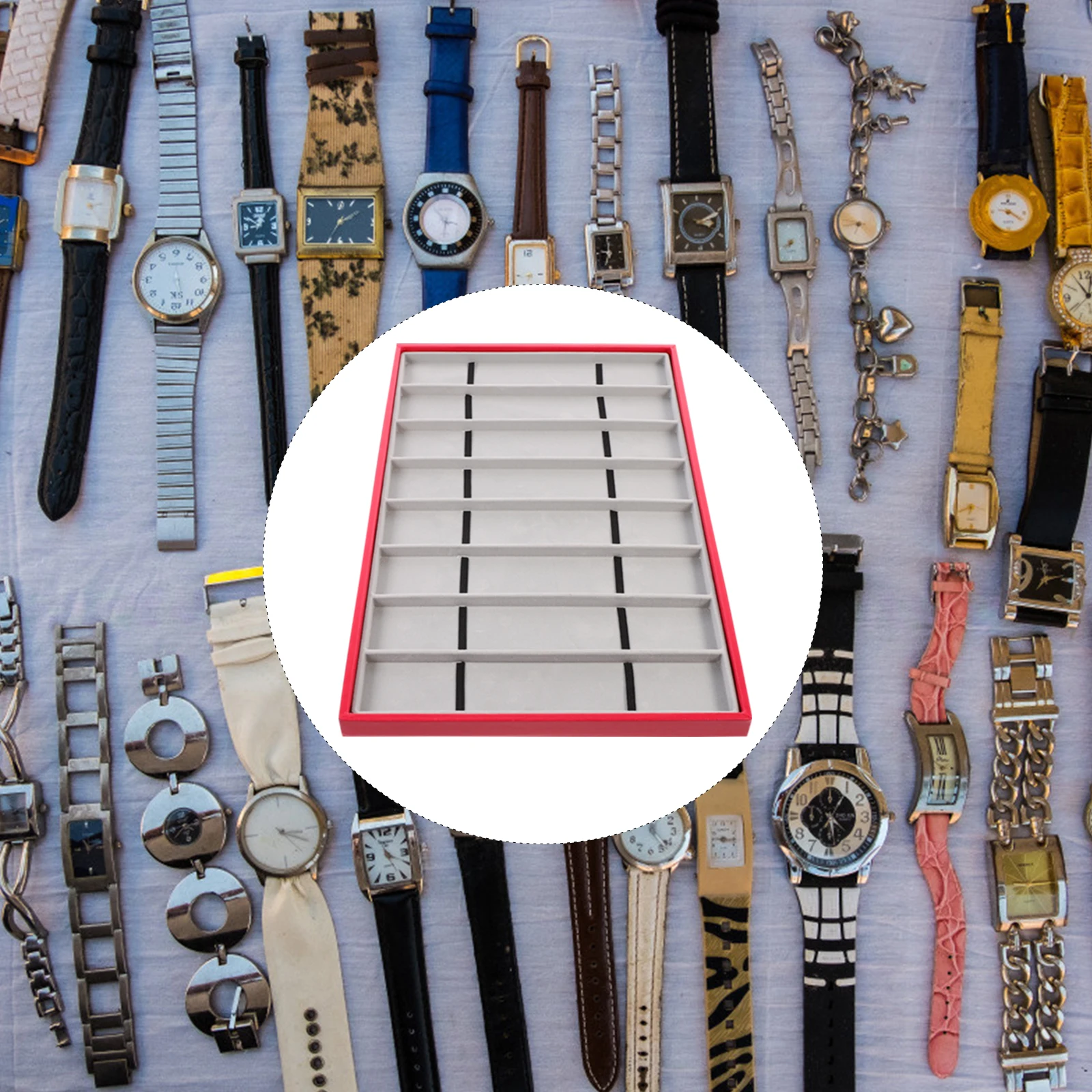 

Storage for Watches Wristwatch Display Case Classic Watch Display Watch Collector ganizer Tray Color Jewelry St