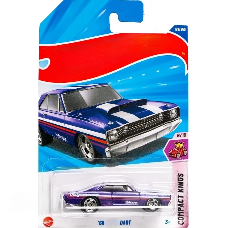 142/250 '68 Dart Muscle Mania 1/5 Ramchargers Livery Classic 1968 Dodge Muscle Car Burgundy Metal Toy Vehicle Collectible Gift