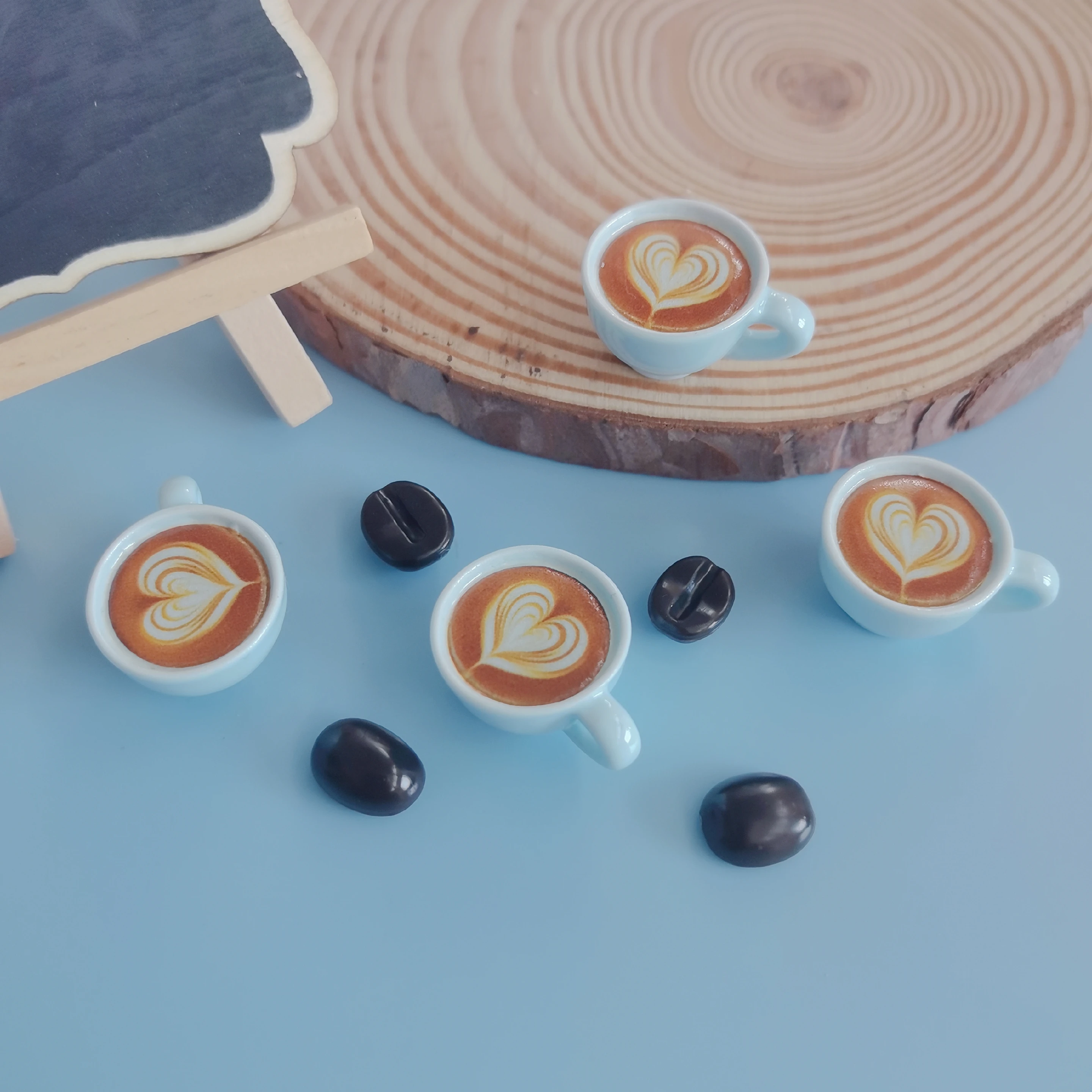 Simulation Resin Coffee Cup Cabochon Scrapbooking For Phone Decoration DIY Miniature Doll house Accessories