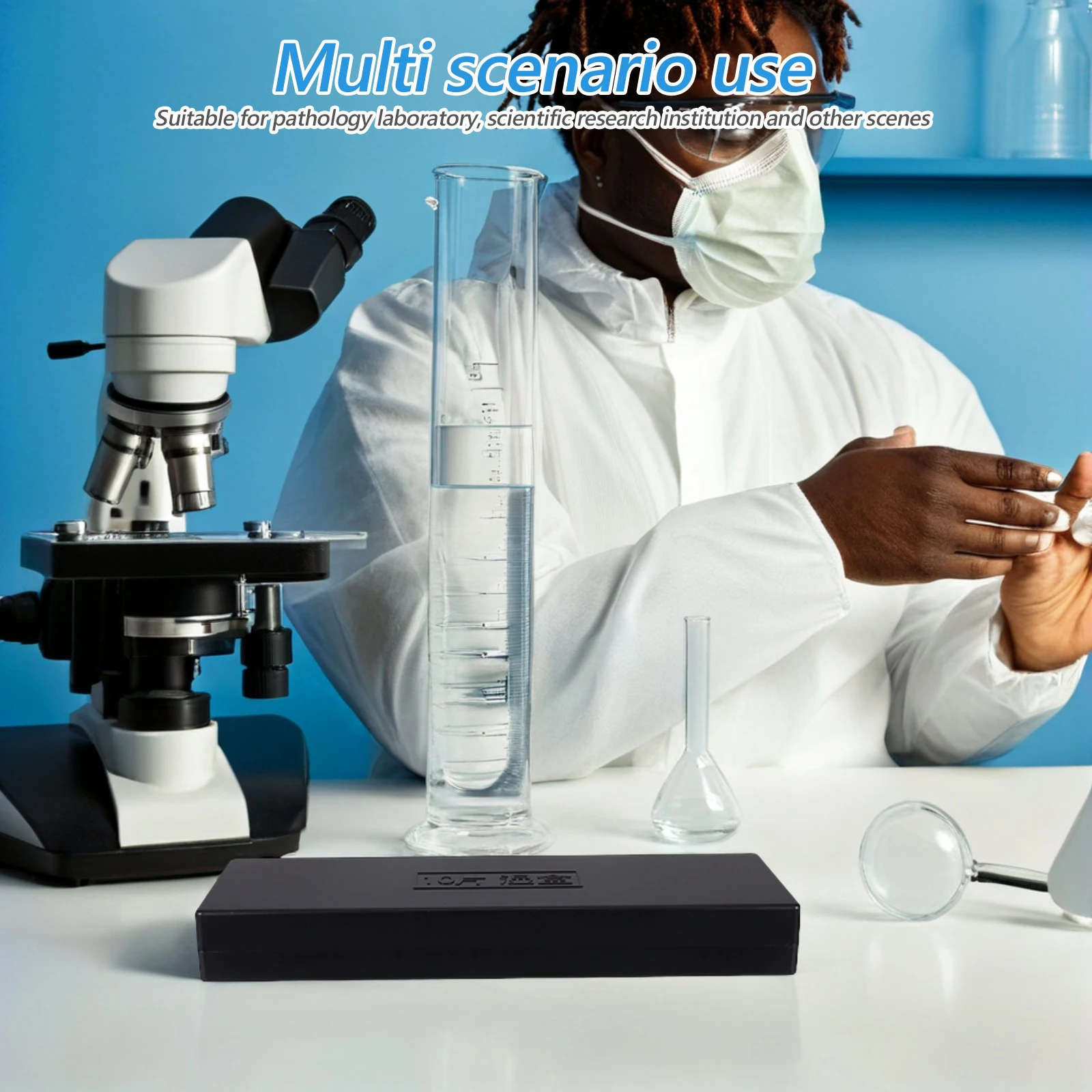 

Microscope Storage Holder Container Laboratory Equipment Plastic Case Organizer
