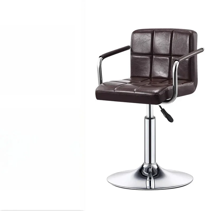 Sgabelli da bar personalizzati per pedicure Sgabelli da bar per salone di design nordico di lusso Lounge Comodi mobili Cadeira in metallo minimalista