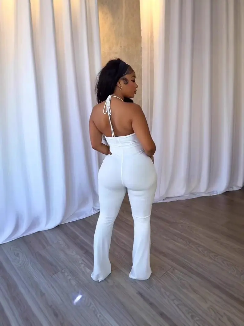 Bodys Unisex Damen Crop Ärmellos Spaghettiträger Rückenfrei Tiefer Riemchen-Rücken Hosenträger Low-Waist Strand Slim-Fit Sexy