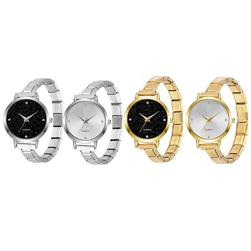 Trendy Ins Style Minimalist Starry Sky Modular Quartz Watch Stainless Steel Band Unisex All-match Student Fashion Wrist watch