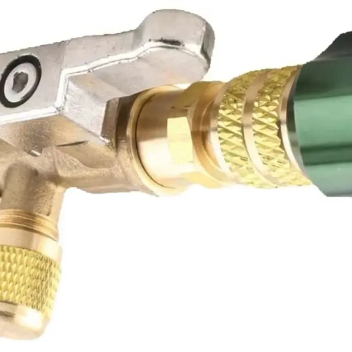 Car Brass Valve Core Removal Tool With 1/4 And 5/16 SAE Adapters For R22 For R410A For R32 HVAC Air Conditioning Repair Kit