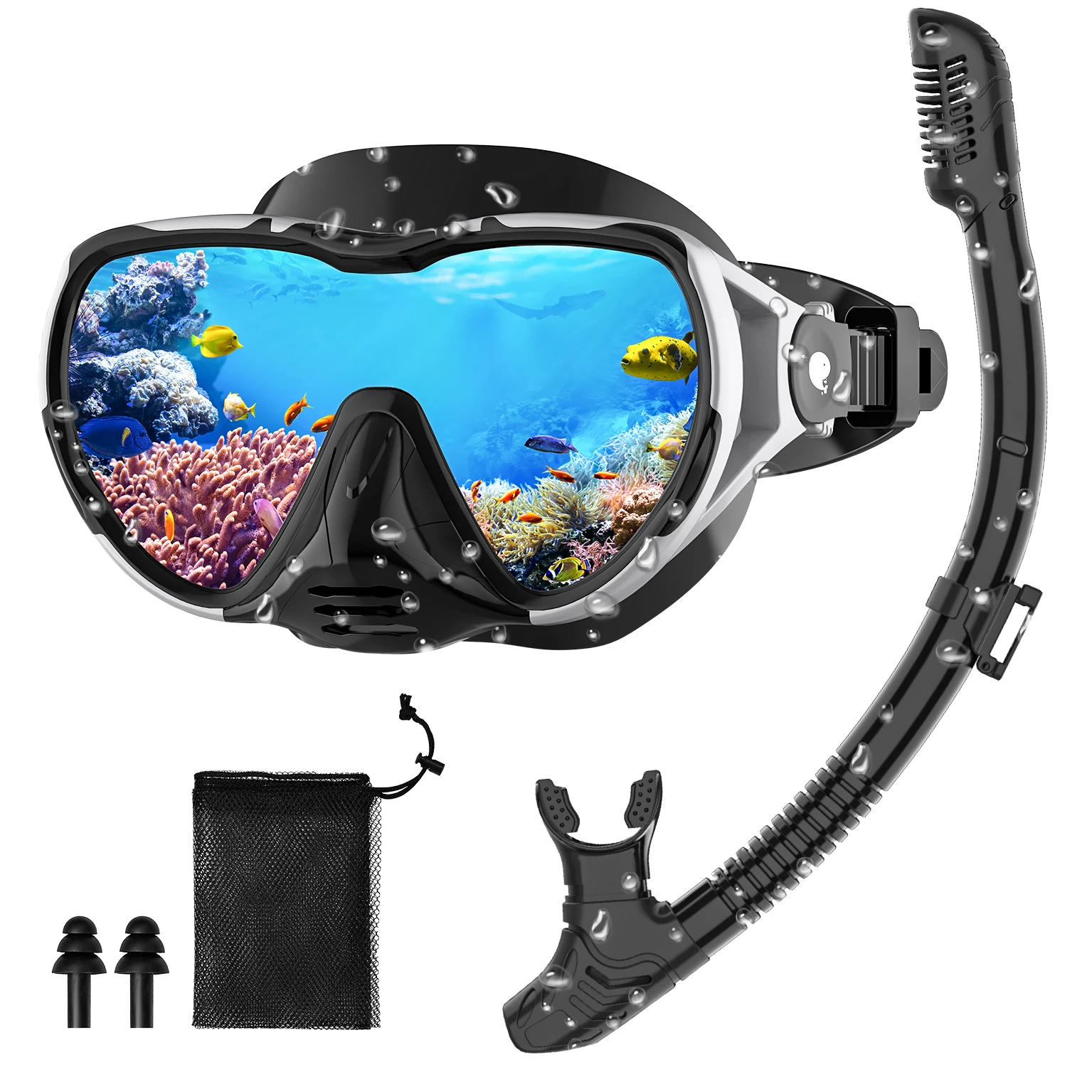 

Wholesale Anti Fog Lens Silicone Mask Snorkel Fins Set Neoprene Low Volume Adult Snorkel Mask Diving Mask And Snorkel Set