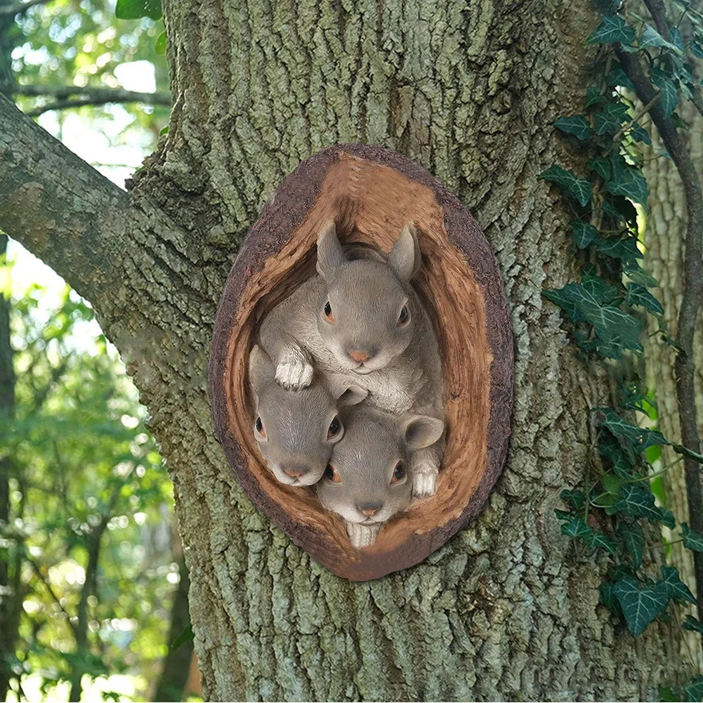 Fairy House Tree Hanging Figurine Window Sitting Fairy Ladder Resin Craft Statue Outdoor Ornament For Home Garden Yard Art Decor