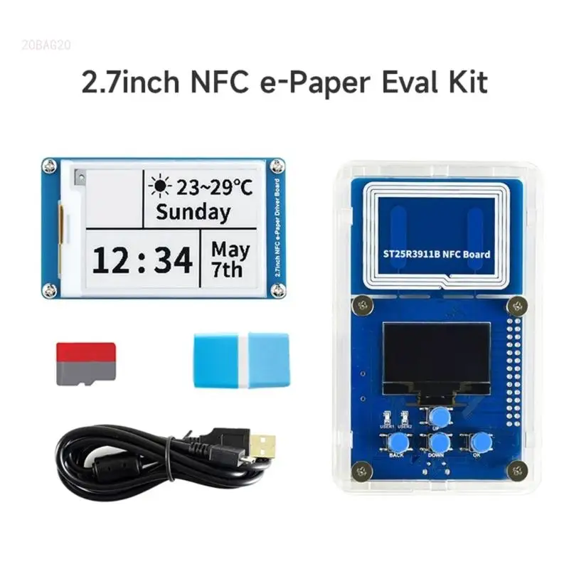 

Industrial Grade EPaper Evaluation set NFCEnabled EPaper Board Wireless Display Refreshing Stable Operation ABS