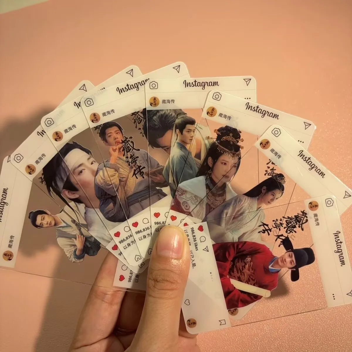 

Подарочная коллекция персонажей «Жанхай Чжуань, Тоука, драма, акция «Xiao Zhan Zhang Jingyi», периферийные устройства для еды, 8 открыток.