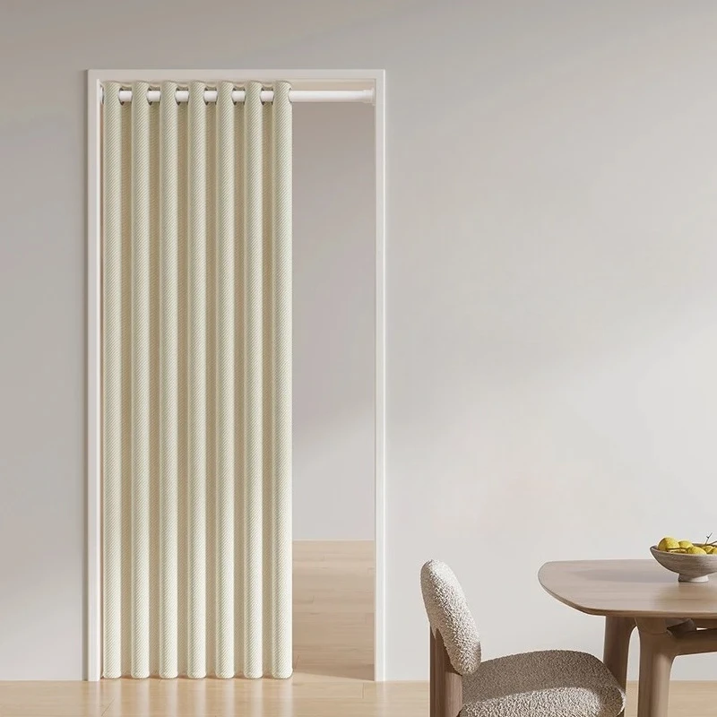 Blackout Thermal Curtain - No Drill Door Window Cover, Portable Room Divider for Kitchen AC, Apartment Rental Privacy