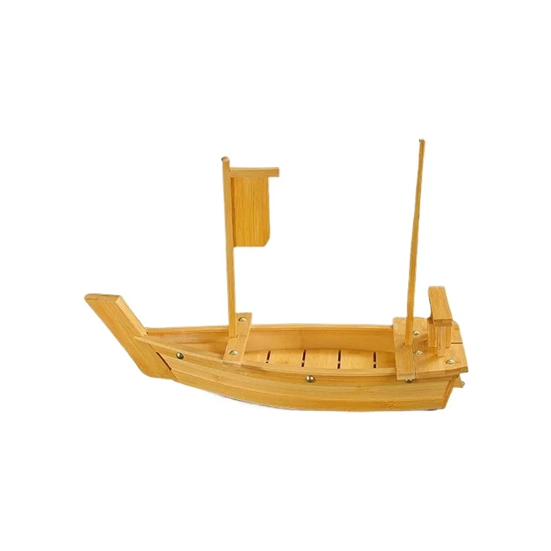 Bamboo Luxury Commercial Sashimi Dry Ice Sushi Mendai Japanese Ship Type