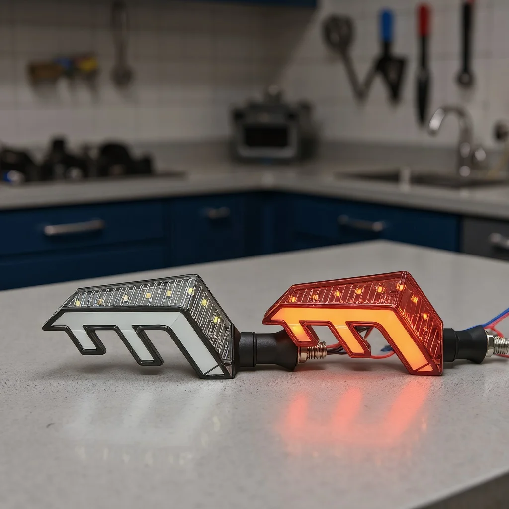 Angel Wings 12V LED إشارة الانعطاف - ضوء فرامل الدراجة النارية