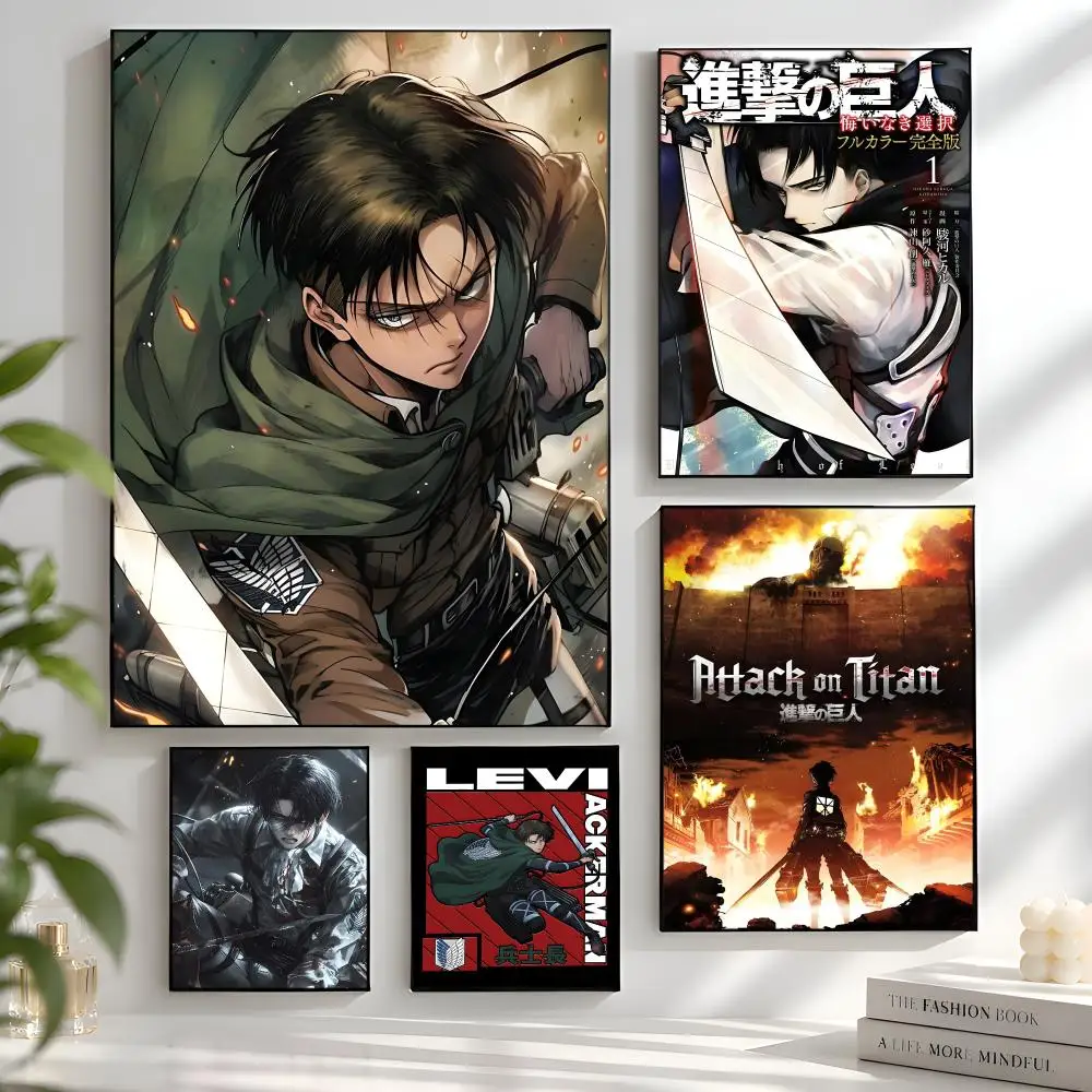 L-Levi A-Ackerman Poster Aesthetic Wall Art Bedroom Living Room Dorm Office Home Decor
