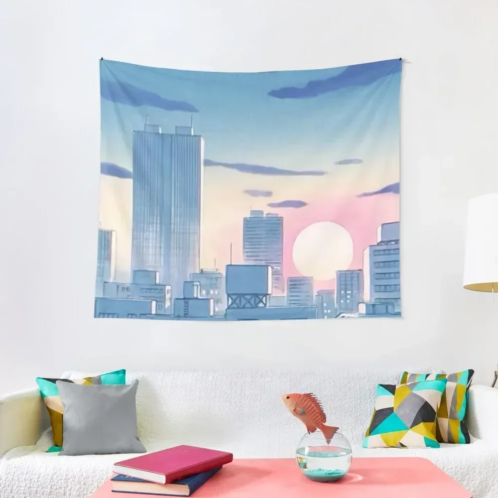 

Anime Inspired City Scenery Tapestry House Decorations Aesthetic Decoration Decoration Bedroom Wall Deco Tapestry