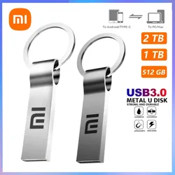 Флэш-накопитель Xiaomi-USB 3,0, высокоскоростная карта памяти для передачи данных, ультратонкий флэш-накопитель, карта памяти USB, 2 ТБ, 1 ТБ, 512 ГБ