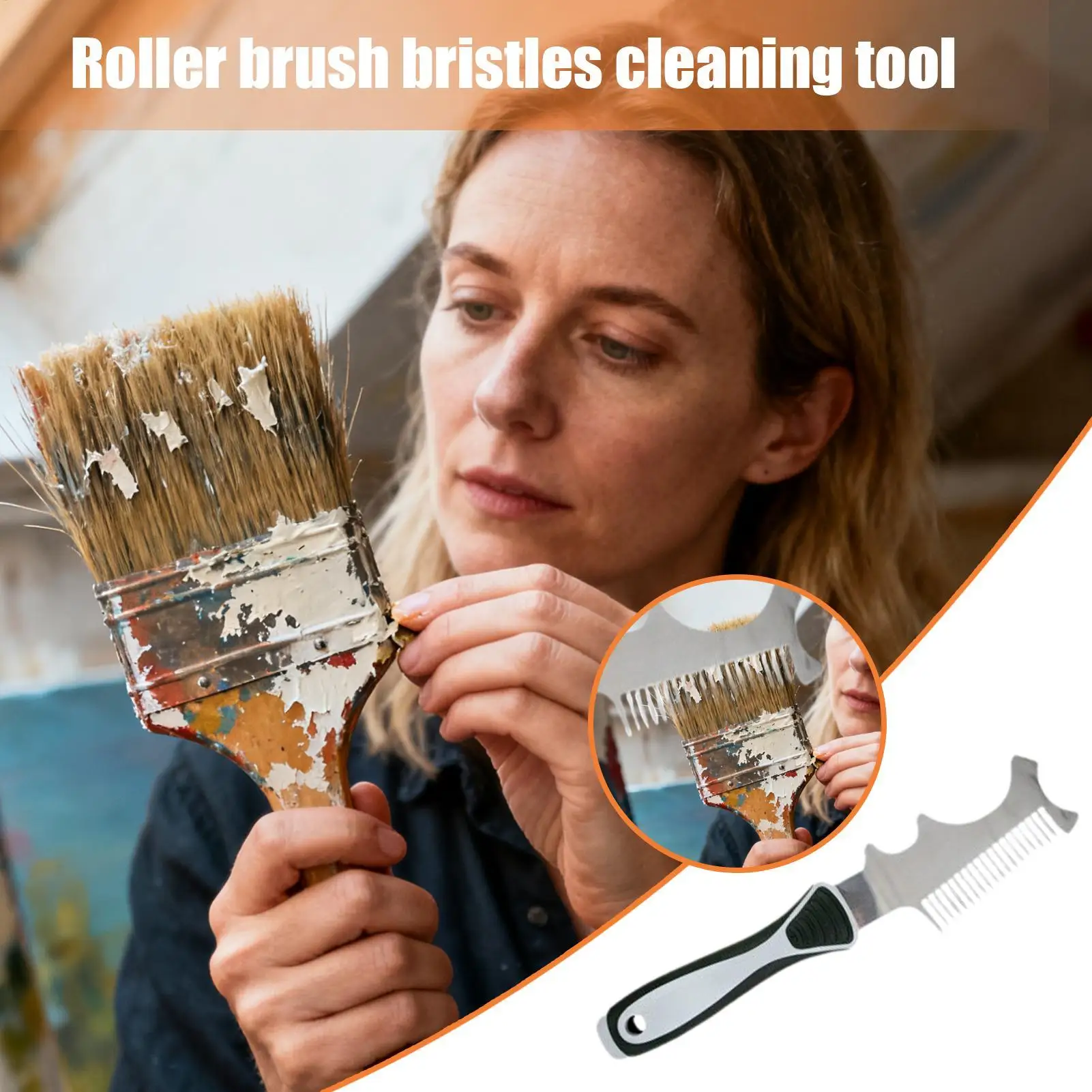 Paint Brush Cleaner Tool Multi-Functional Repair Supplies Paint Brush And Roller Cleaner Tool For Professional Painters DIYers
