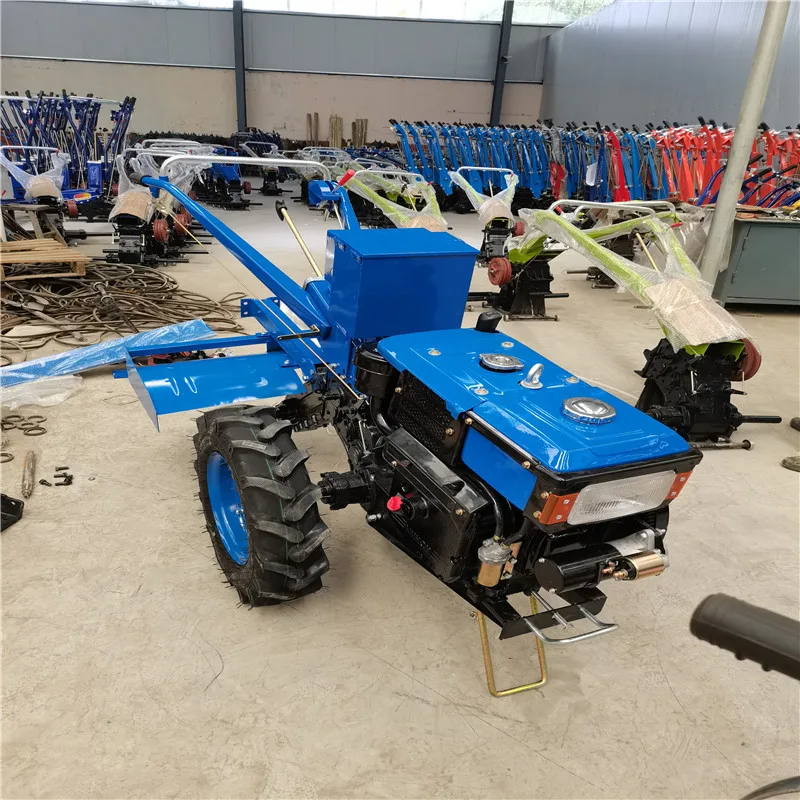 SYNBON Two Wheels Hand Walking Behind Tractors With Disc Plough Plow