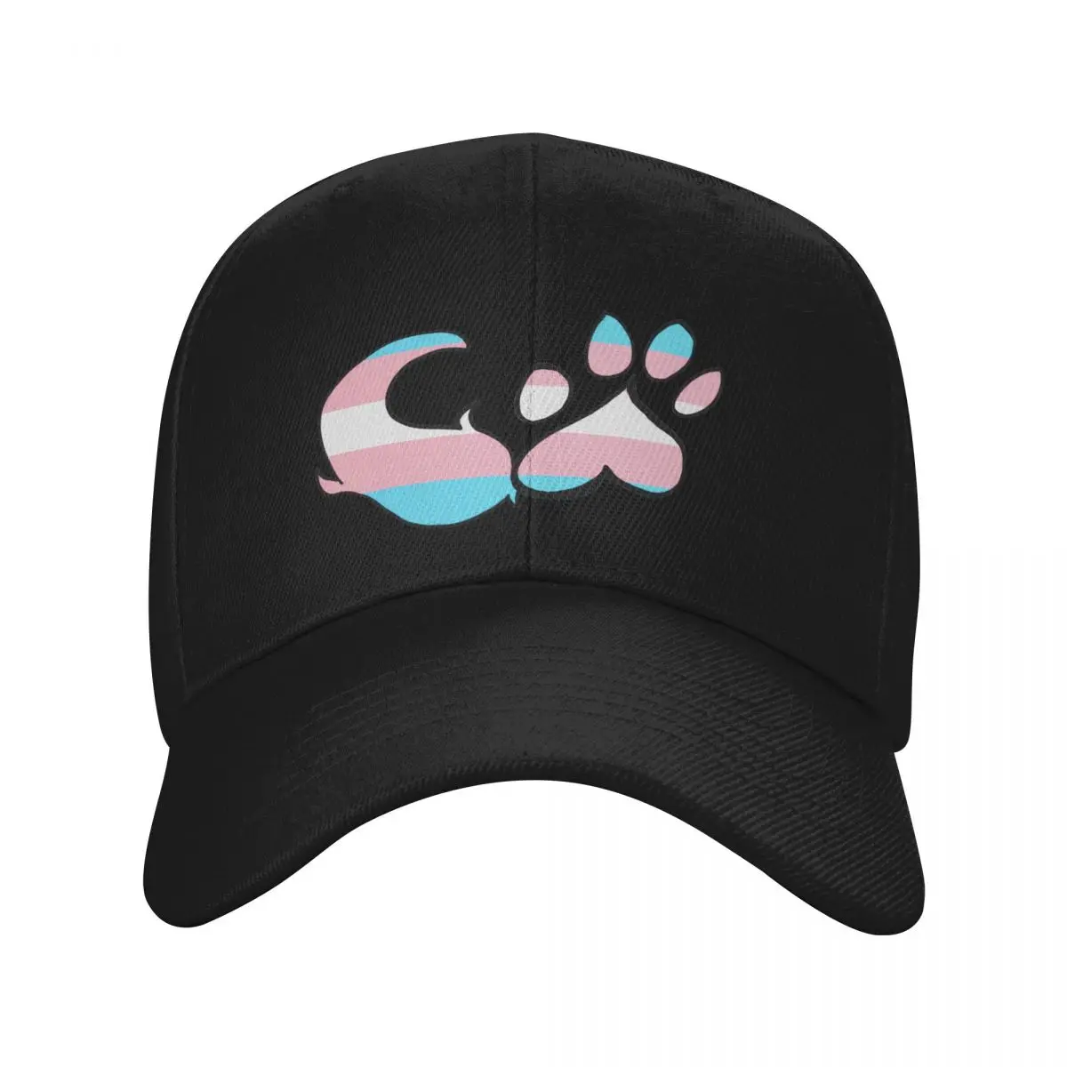 Pride Paws and Tails - Trans Baseball Cap Sunhat black Snapback Cap party Hat Men's Hats Women's