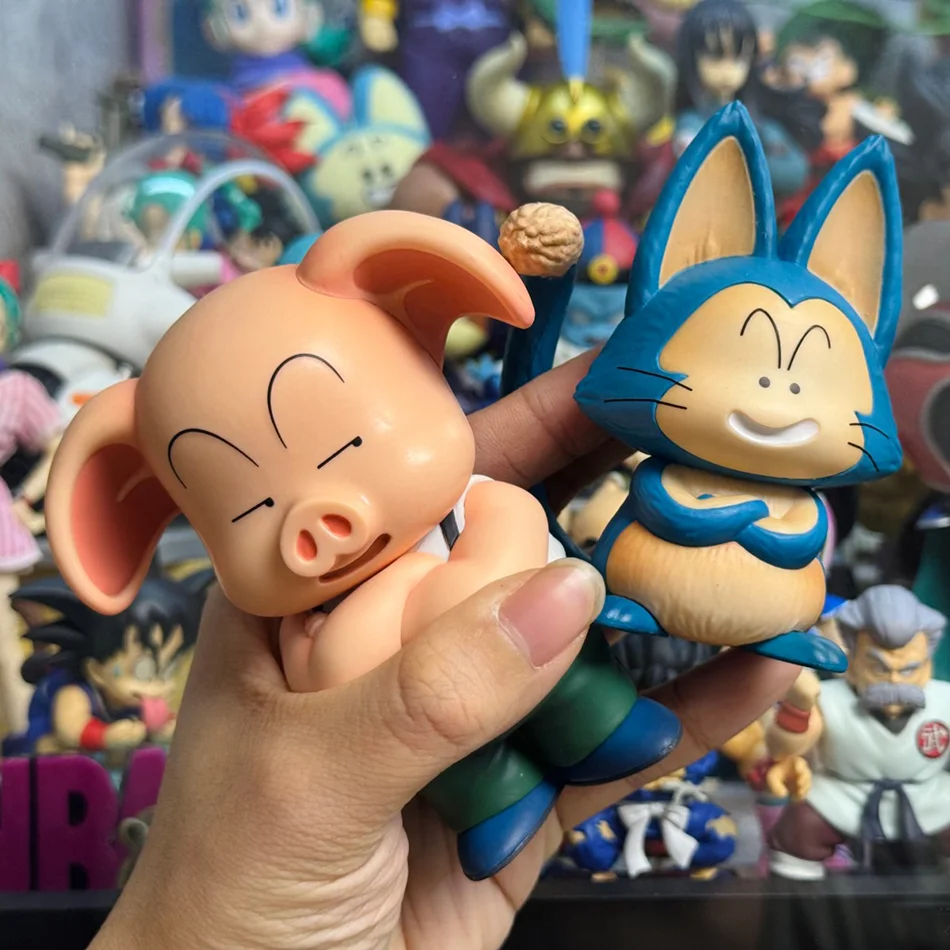 10cm Dragon Ball Son Goku Anime Figure Krillin Chichi Bulma Puar Oolong Action Figure Model Gifts Toy Collection Figures Statues - view 6