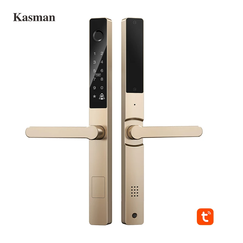 

July003 Kasman SOURCE PRICE Slim Digital Fingerprint Door Lock China Best Selling Electronic Products Wooden Sliding Door Smart