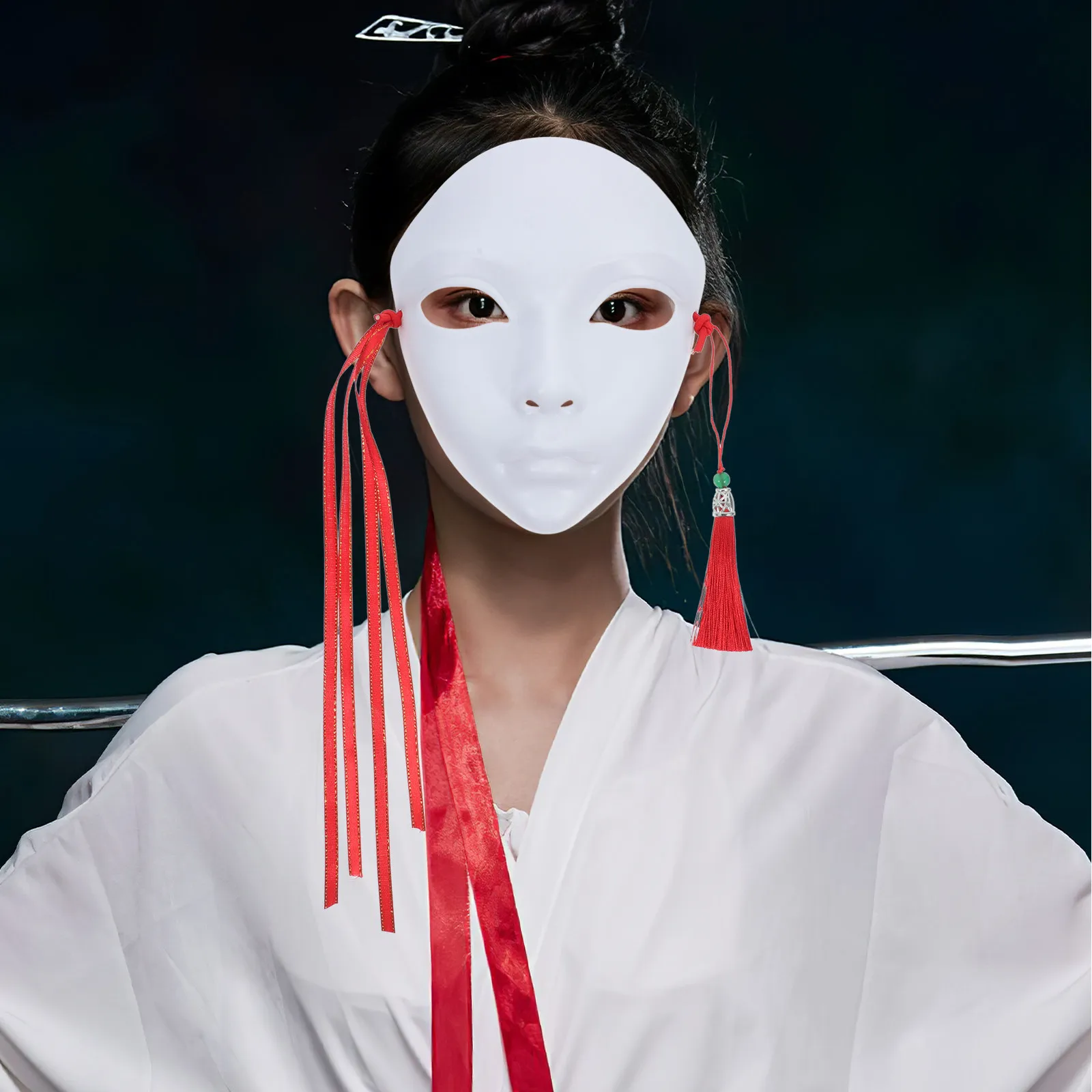 DIY Unpainted White Masquerade Masks Bulk Pack Comfortable Lightweight PP Material for Adults Hand Painting Craft Masquerade