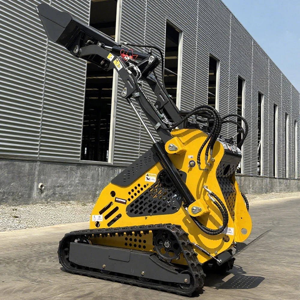 Factory Direct in Stock Small Skid Steer Loader Multi-Functional Tracked Mini Loaders