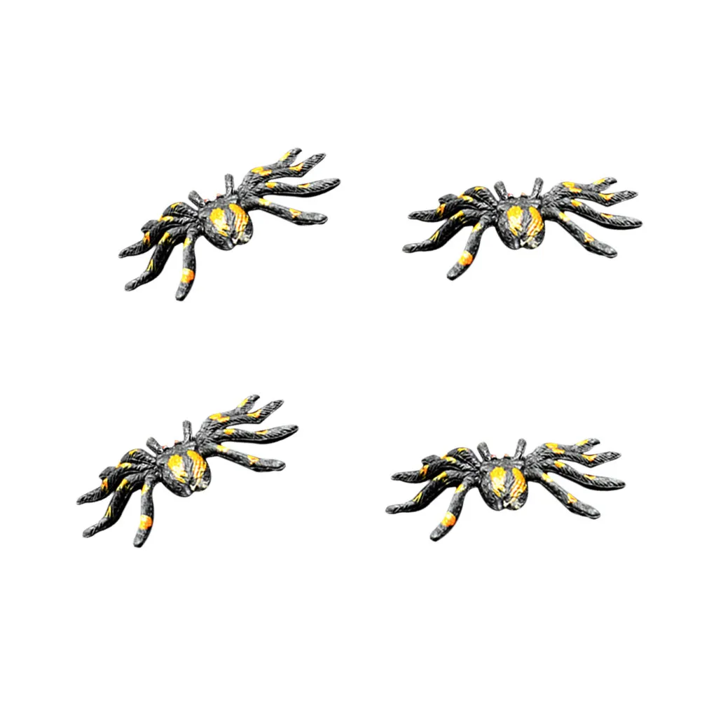 

12pcs Realistic Fake Spiders Halloween Decorations Lifelike Scary Prank Props Haunted House Stage Trick Outdoor Lighting