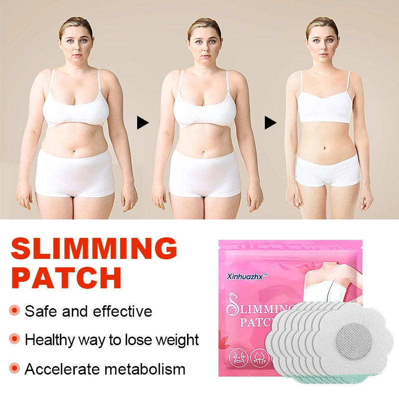 8pcs=1bag Acupoint Slimming Patch Burn Fat Weight Loss Plaster Accelerate Metabolism Navel Weight Loss Patch Plant Extract H141