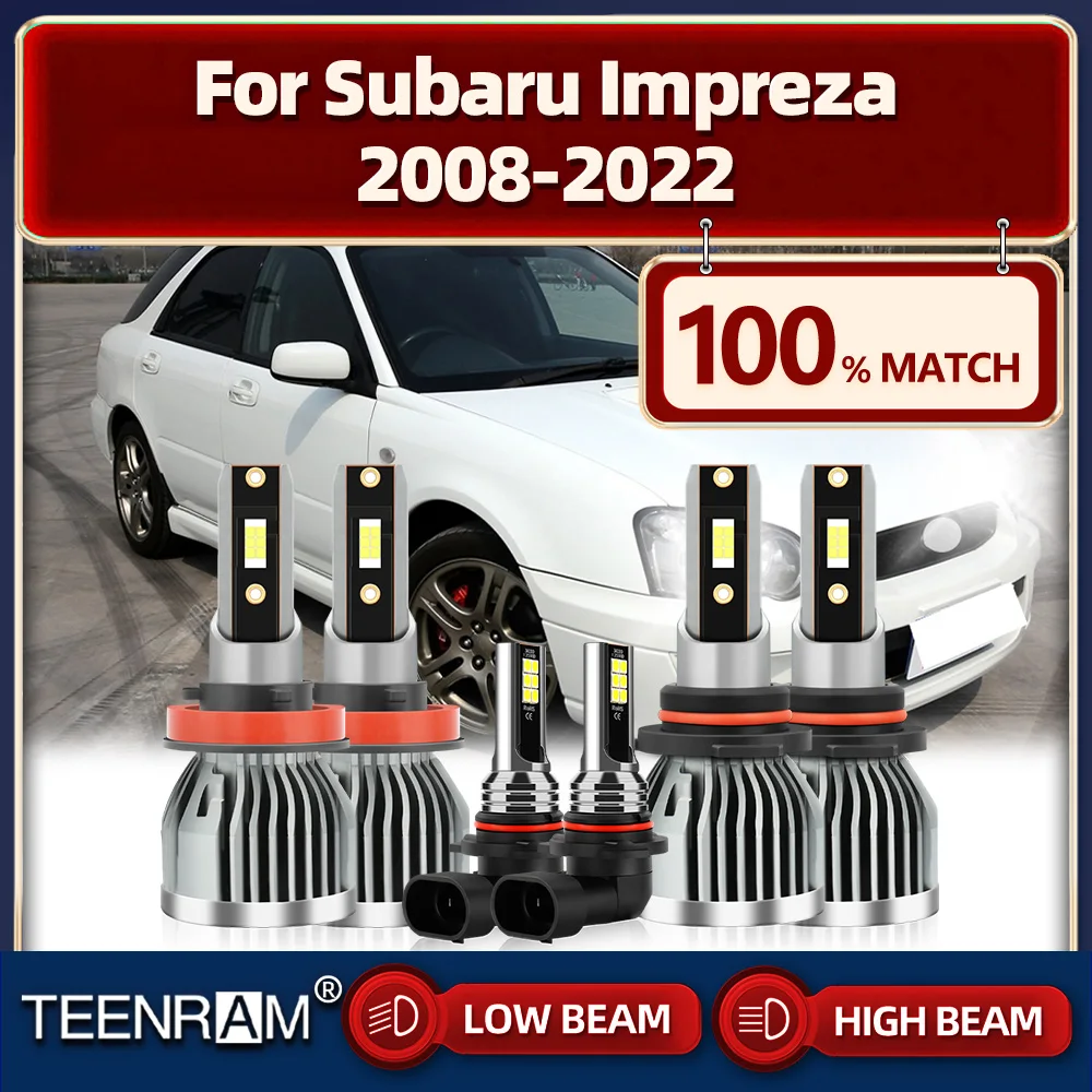 

Car LED Headlight Bulbs 60000LM Super Bright Auto Headlamps 12V Plug And Play For Subaru Impreza 2008-2018 2019 2020 2021 2022