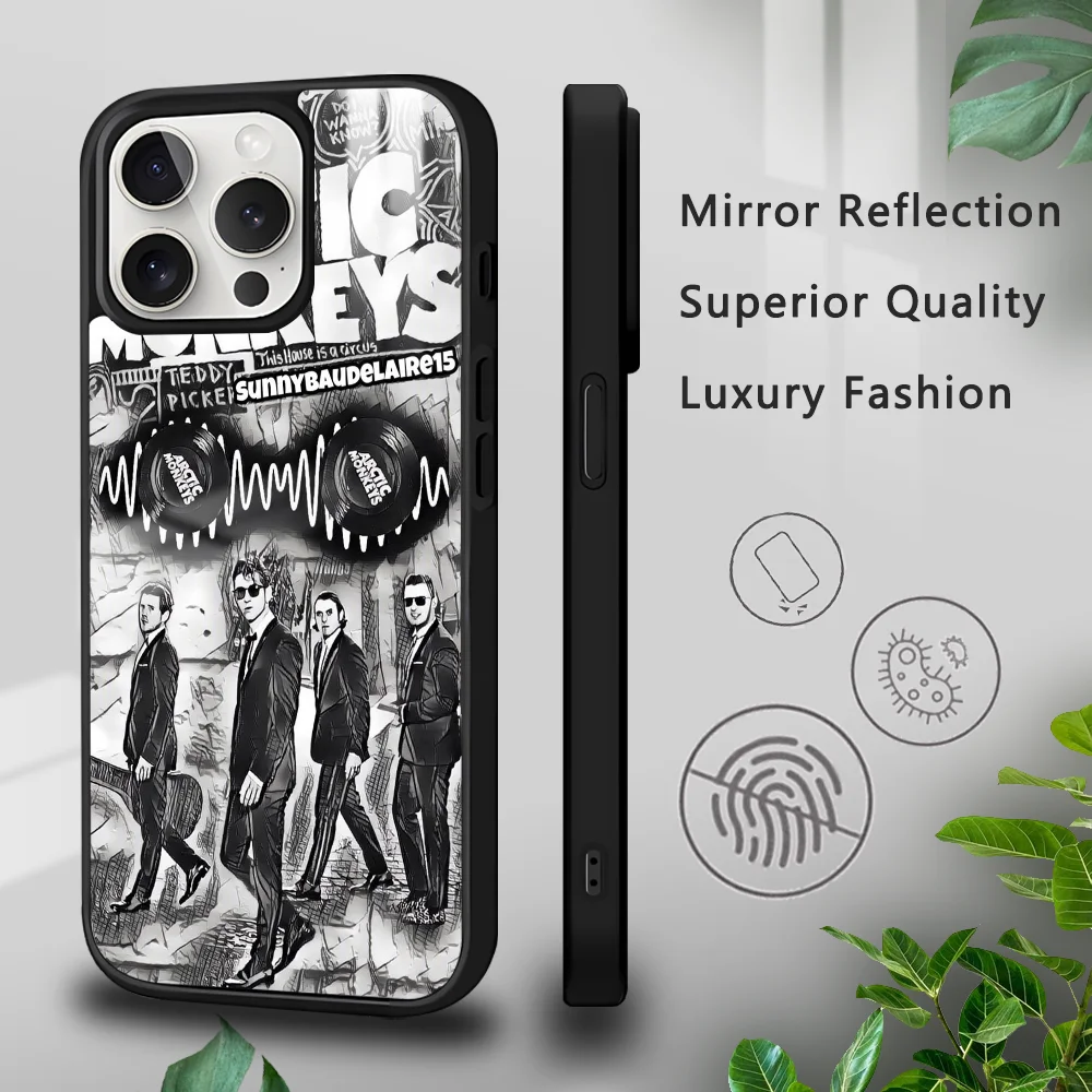 A-Arctic M-Monkeys Band Rock Roll Phone Case For IPhone 16 15 14 13 12 11 Pro Xs Max Mini Plus Celulares Hard Funda