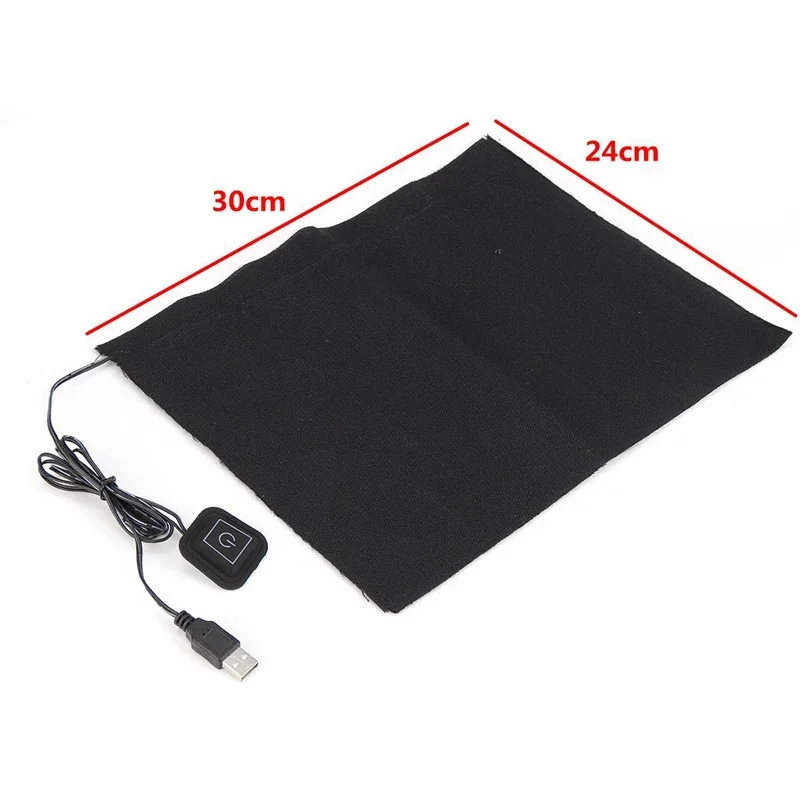 5V Adjustable Temperature USB Electric Clothes Heater Sheet Winter Heated For Cloth Waist Warmer Tablet Electric Heating Sheet